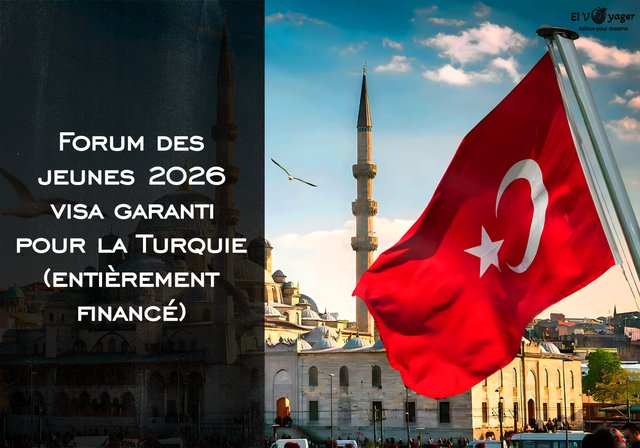 Forum des jeunes 2026 visa garanti pour la Turquie (entièrement financé) - Durée : 4 jours