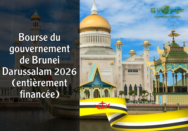 Bourse du gouvernement de Brunei Darussalam 2026 (entièrement financée) - Niveau d'études : Licence, Master, Diplôme