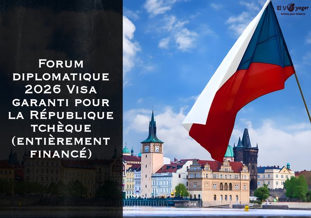Forum diplomatique 2026 Visa garanti pour la République tchèque (entièrement financé) - Dates : 27-29 avril 2026