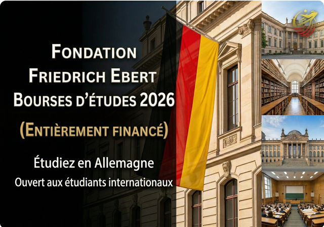 Bourses de la Fondation Friedrich Ebert 2026 (entièrement financées) - Niveau d'études : Licence, Master, Doctorat