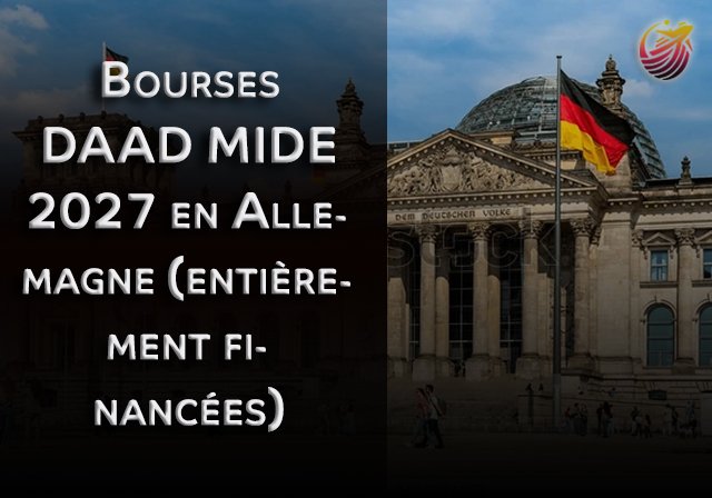 Bourses DAAD MIDE 2027 en Allemagne (entièrement financées) - Niveau d'études : Master