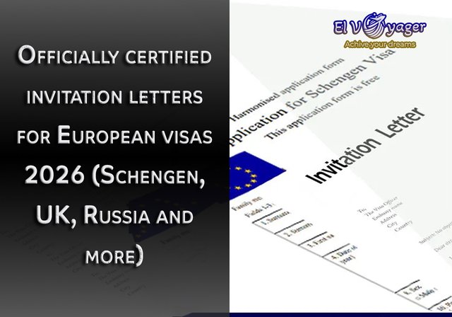 Officially certified invitation letters for European visas 2026 (Schengen, UK, Russia and more) - Categories: Tourism, Business, Family
