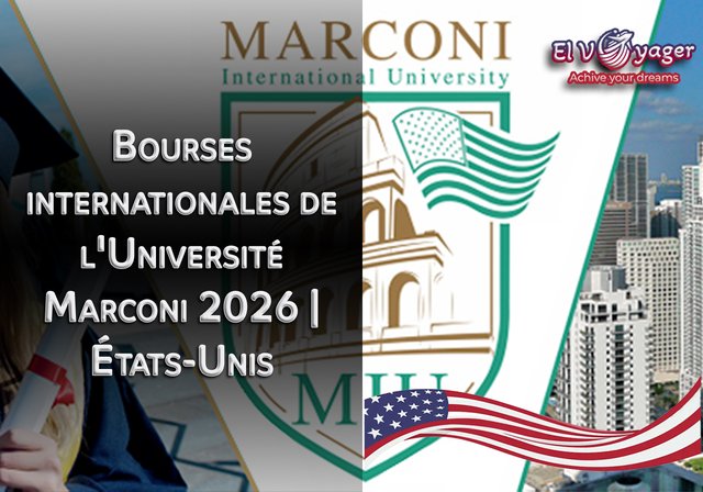 Bourses internationales de l'Université Marconi 2026 | États-Unis - Niveau d'études : Licence, Master, Doctorat