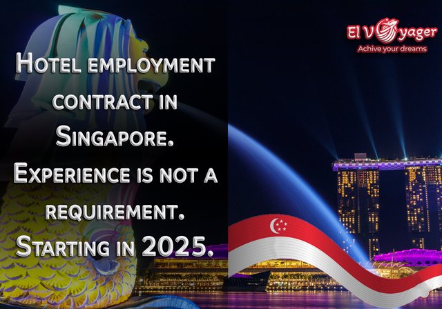 Hotel Work Contract in Singapore - No Experience Required - 2025 - No higher education required - Salary $2,900