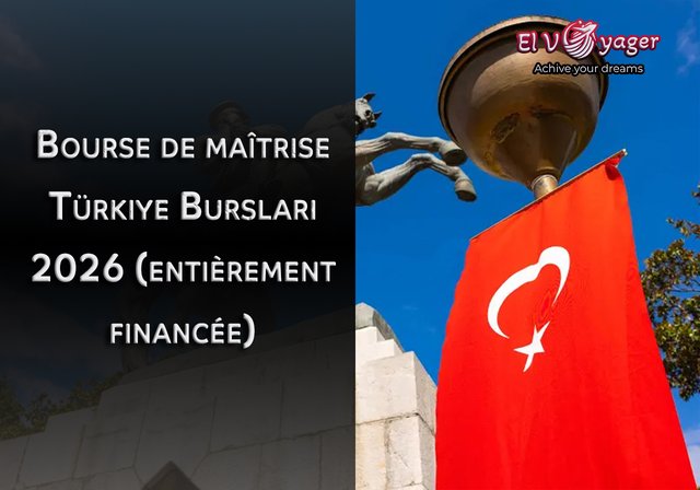 Bourse de maîtrise Türkiye Burslari 2026 (entièrement financée) - Niveau académique : Master